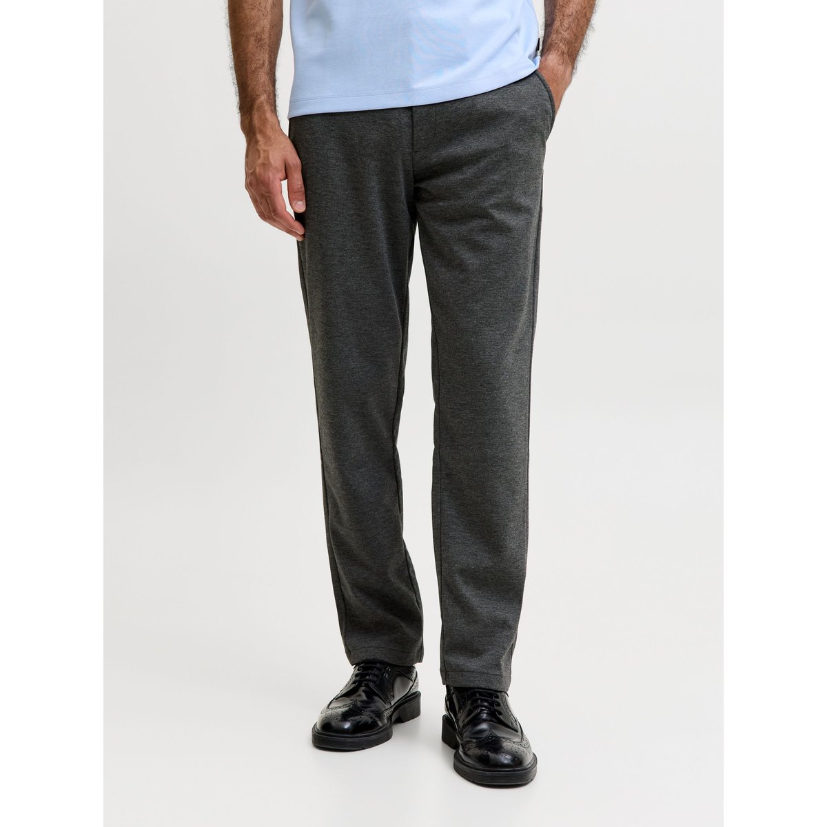 Pantalon Chino dark grey melange, JACK & JONES