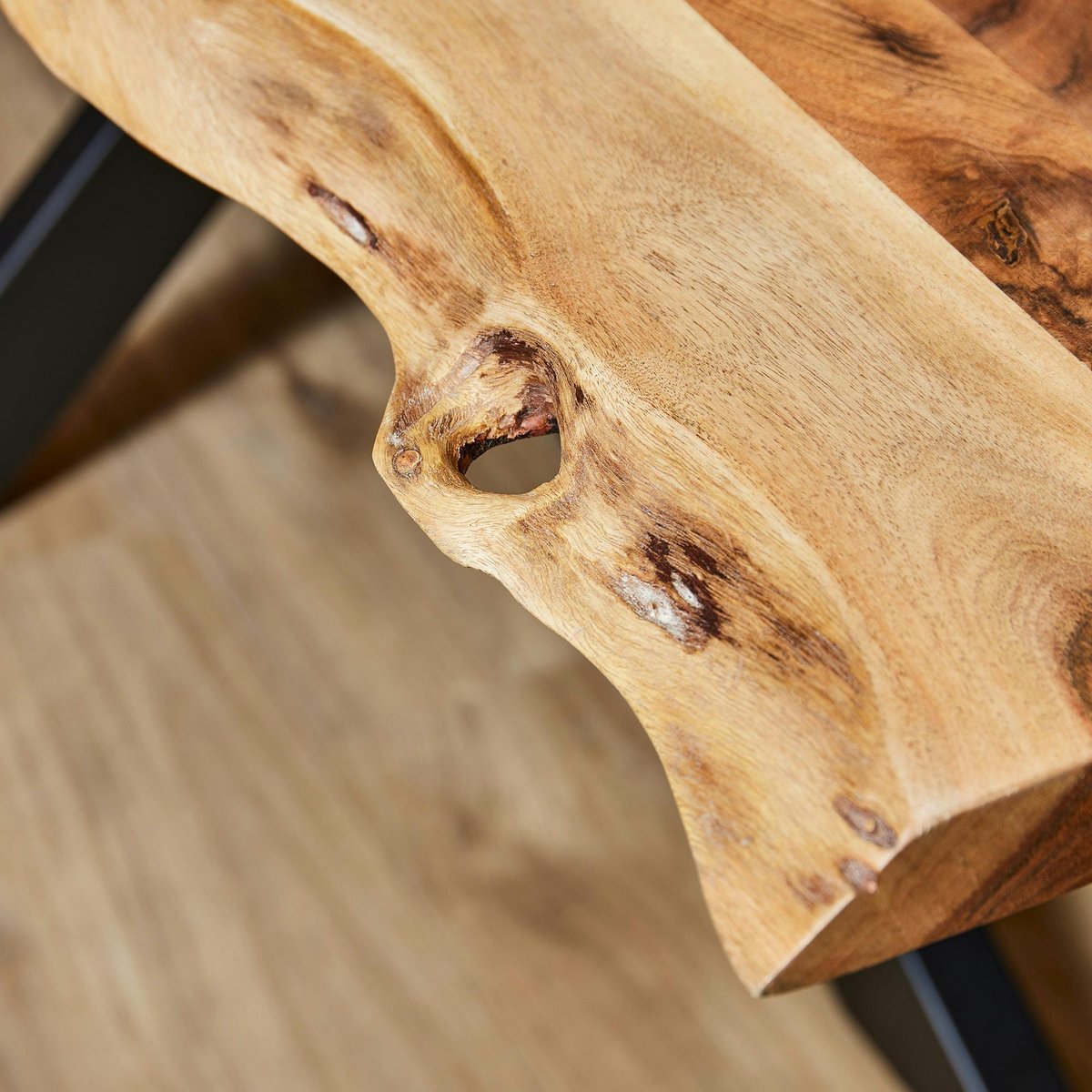 Table à manger bois d'acacia à bords naturels 300 cm ARBOR bois naturel, PIER IMPORT