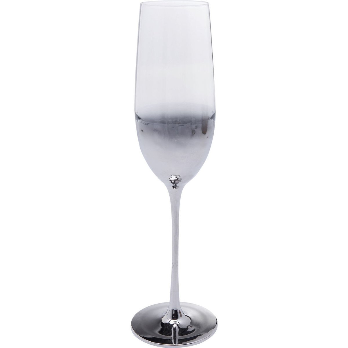 Lot de 4 flûtes à champagne, NIGHT SKY argent, KARE DESIGN