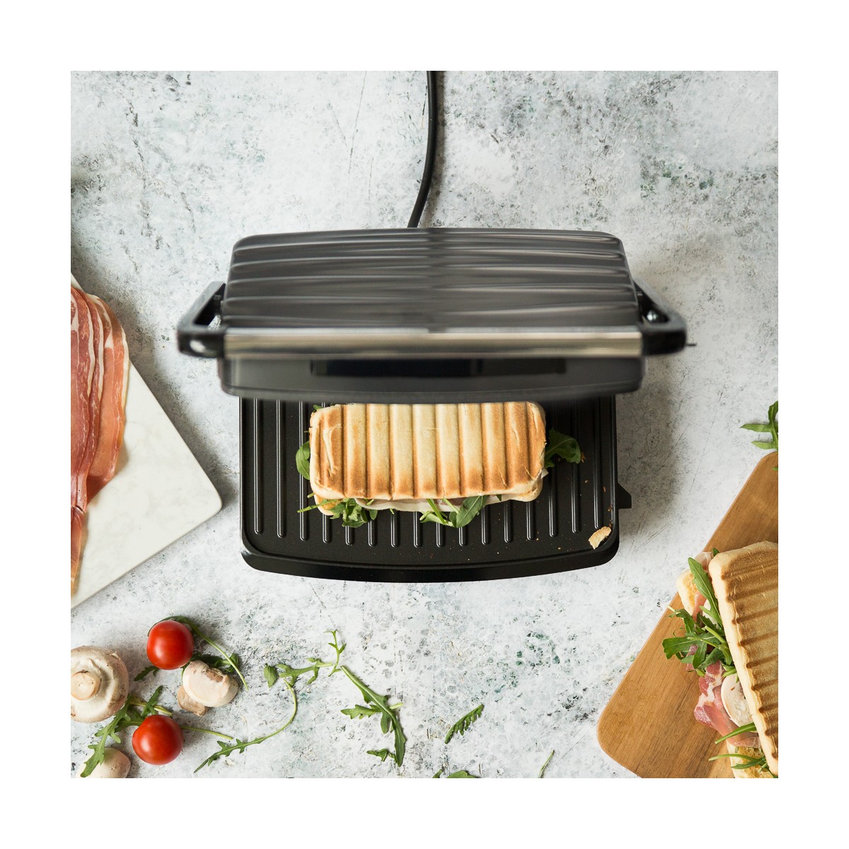 Compact grill gris, LIVOO