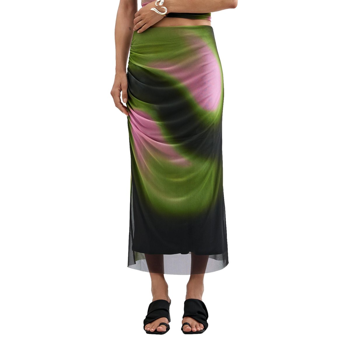 Jupe crayon en maille noir, DESIGUAL