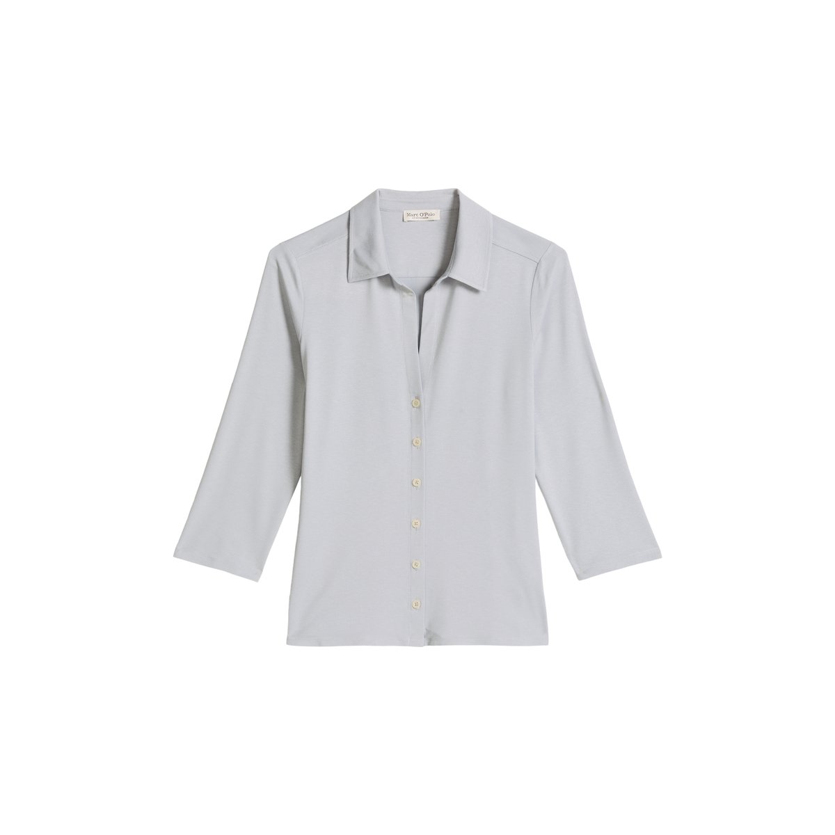 Blouse en jersey regular en LENZING™ ECOVERO™ gris, MARC O'POLO