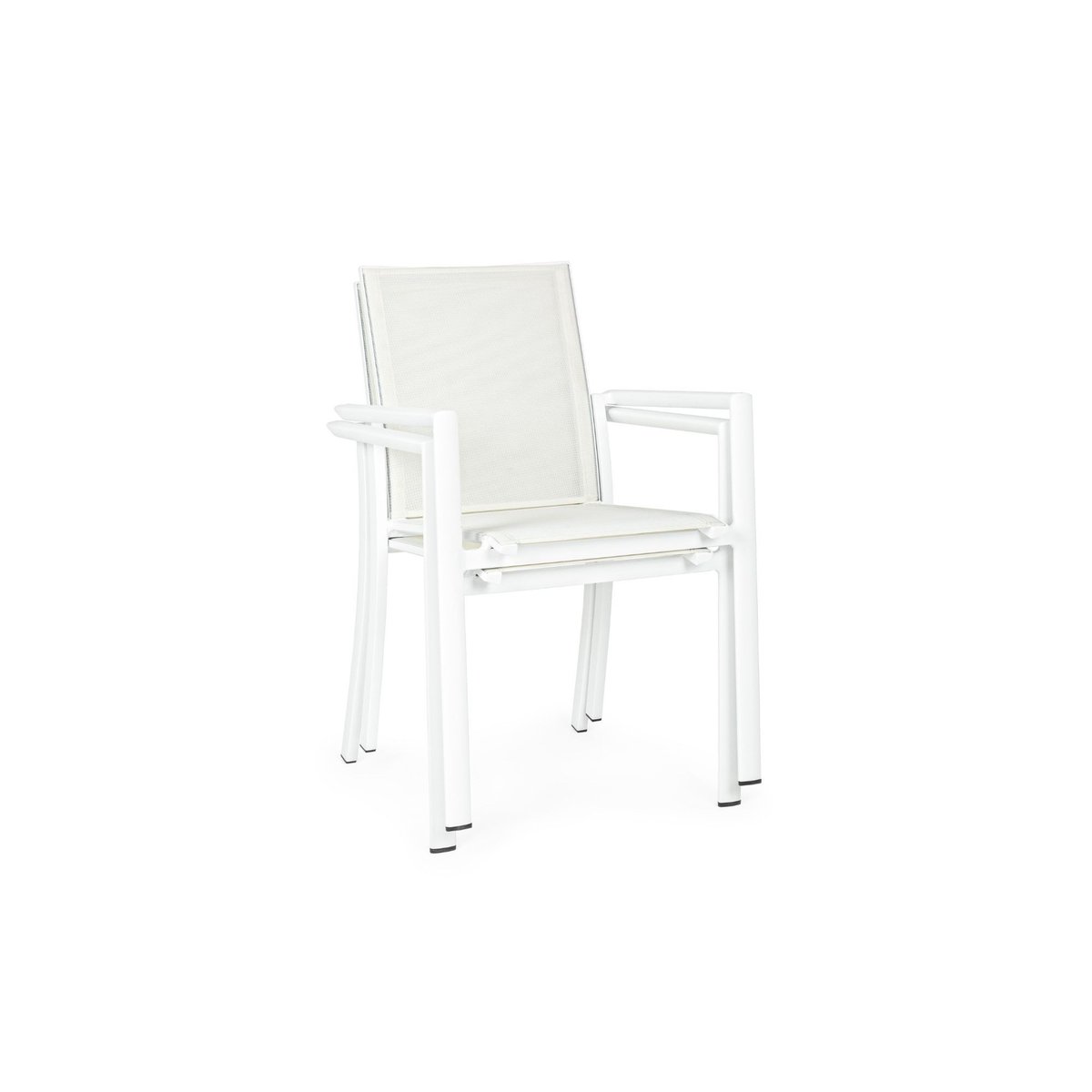 Table de jardin extensible 180/240 et 8 chaises empilables - AVIGNON blanc, HELLIN, DEPUIS 1862