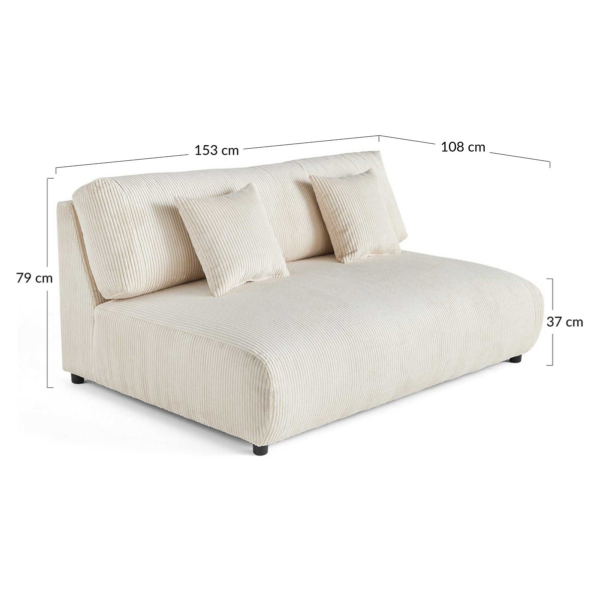 Module d'assise - GARANCE bleu nuit, BEST MOBILIER