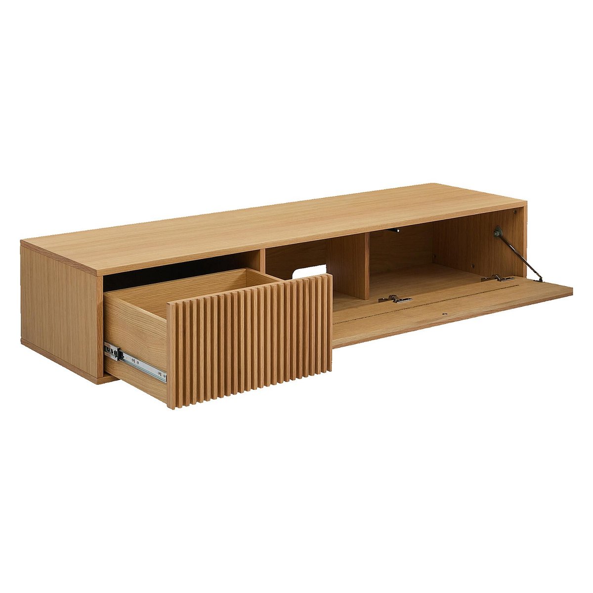 Banc TV bois MAX naturel clair, HABITAT