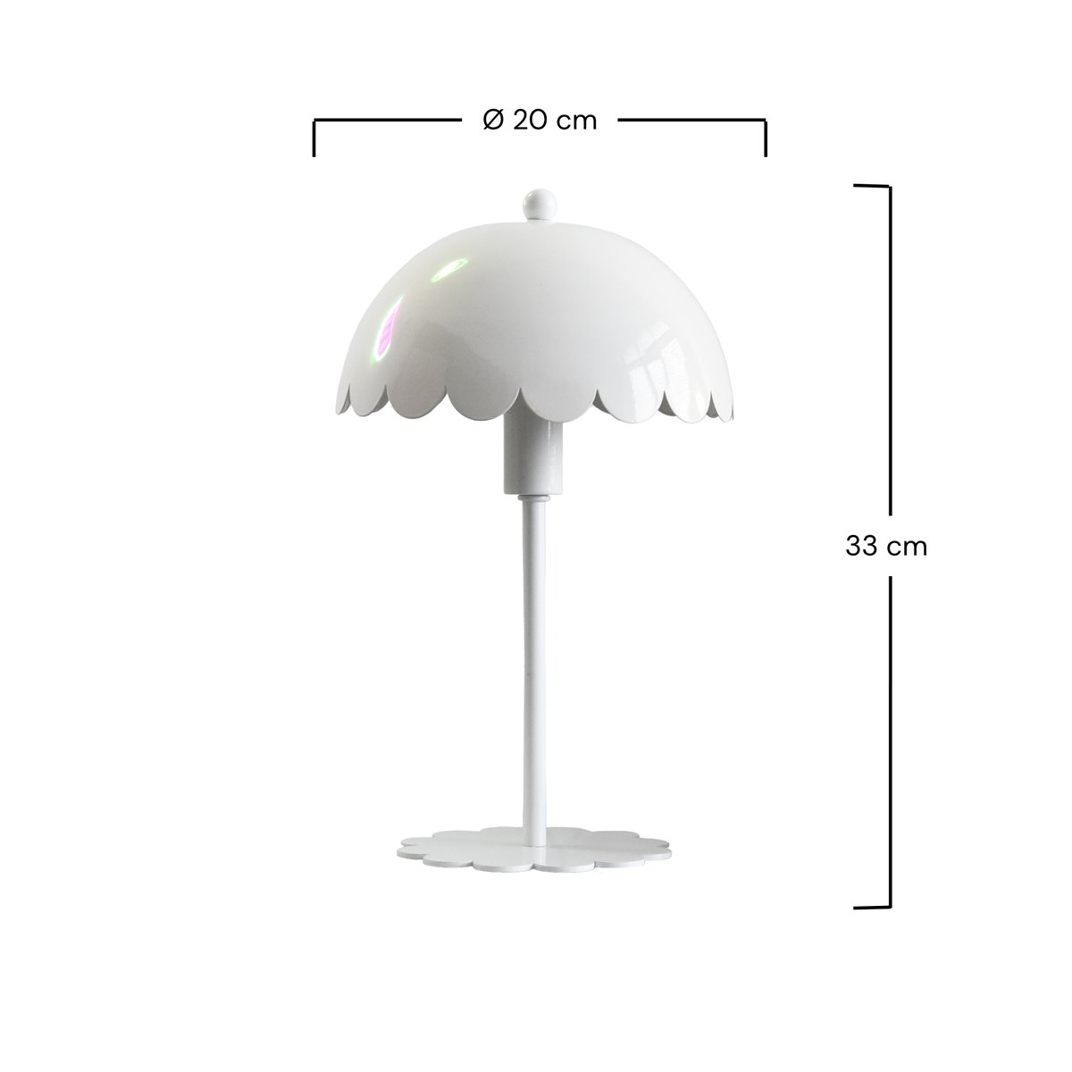 Lampe à poser Margot - MARGOT blanc, MAISON PAVANE