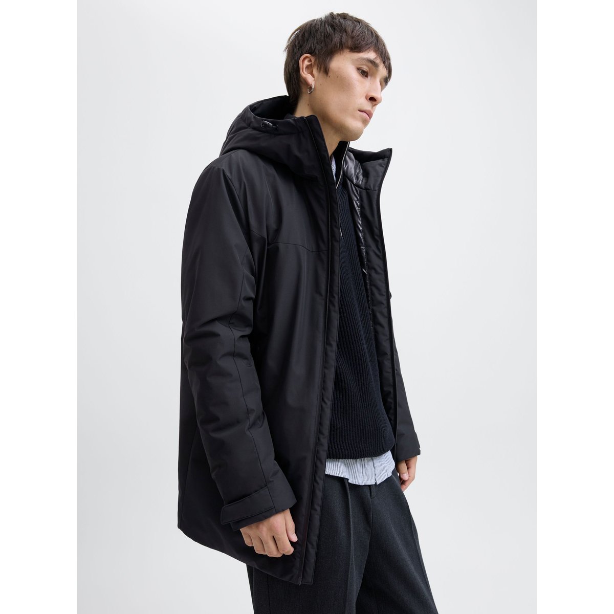 Parka noire - black, JACK & JONES