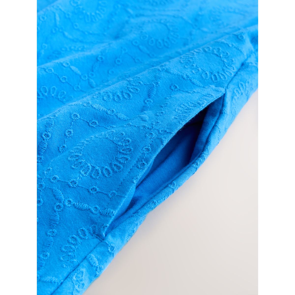 Robe courte jersey avec bretelles à volants bleu cobalt, NEXT