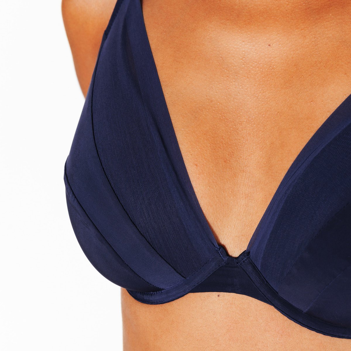 Soutien-gorge ampliforme plunge GINNY marine, ROUGEGORGE LINGERIE