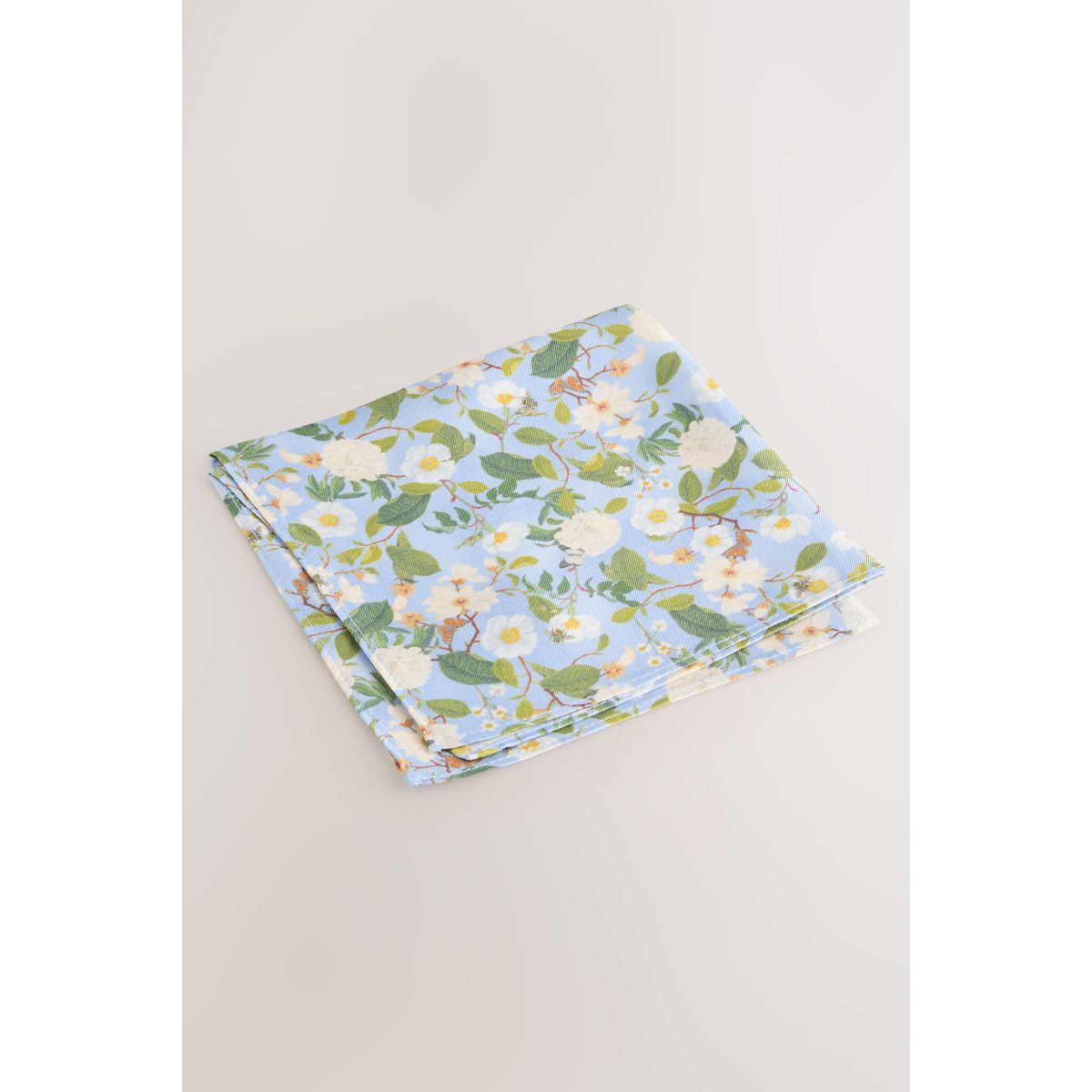 Cravate et pochette à imprimé bleu, NEXT