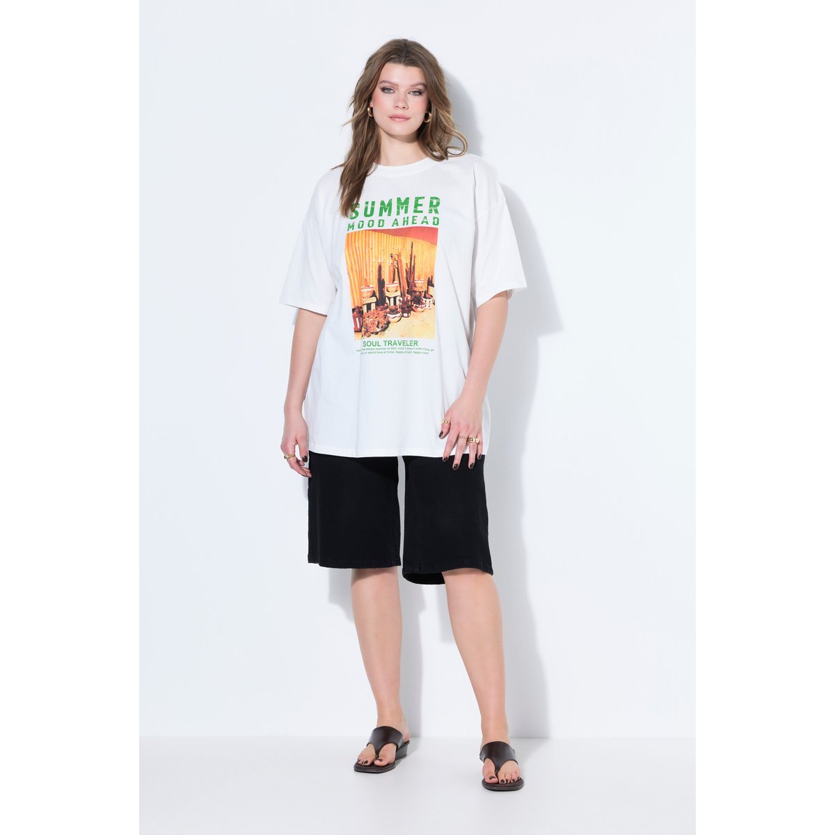 T-shirt oversize, imprimé XXL blanc cassé, STUDIO UNTOLD