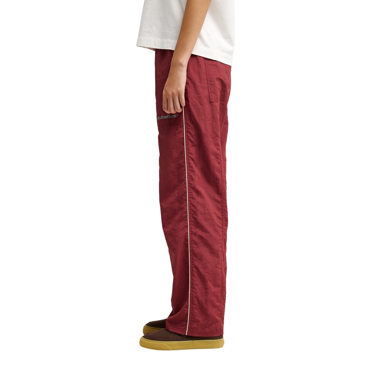 Pantalon taille élastiquée RED CASTLE rouge oxblood red, QUIKSILVER