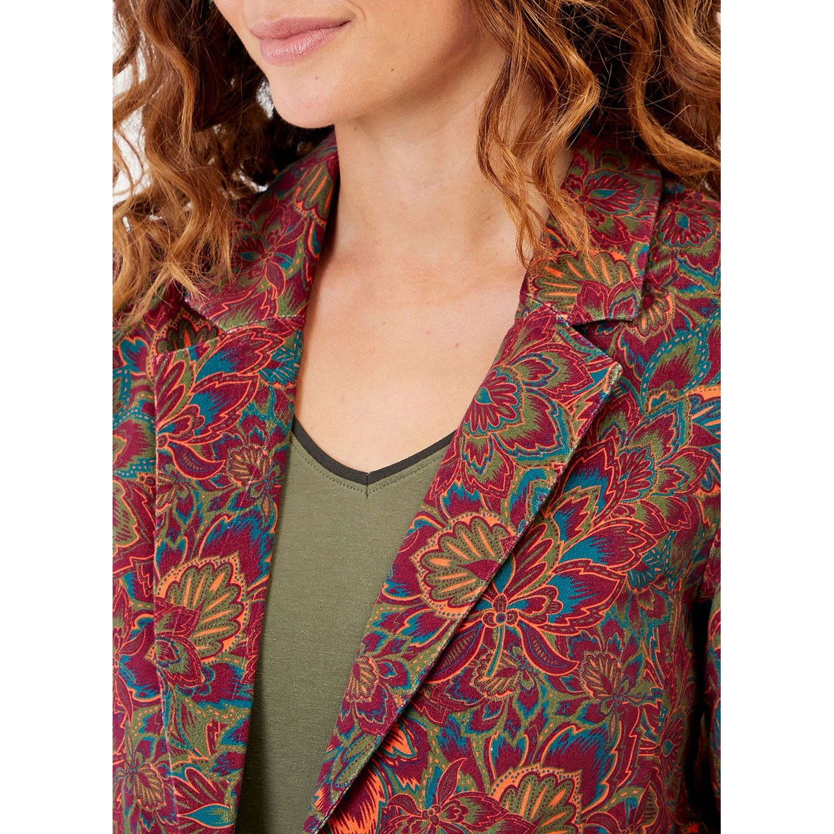 Veste blazer velours ETAWA rouge brique vesturland, LA FIANCÉE