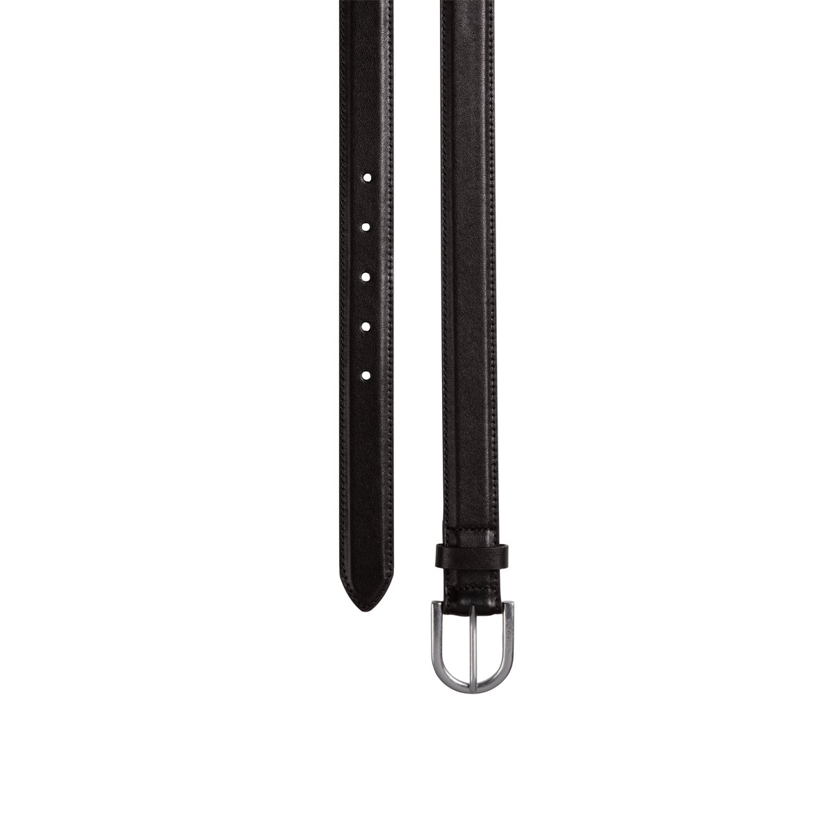 Ceinture modèle Jill en cuir de vachette souple noir, MARC O'POLO