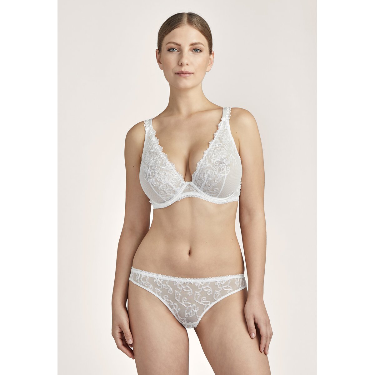 Soutien-gorge triangle avec armatures confort Pour Toujours blanc, AUBADE