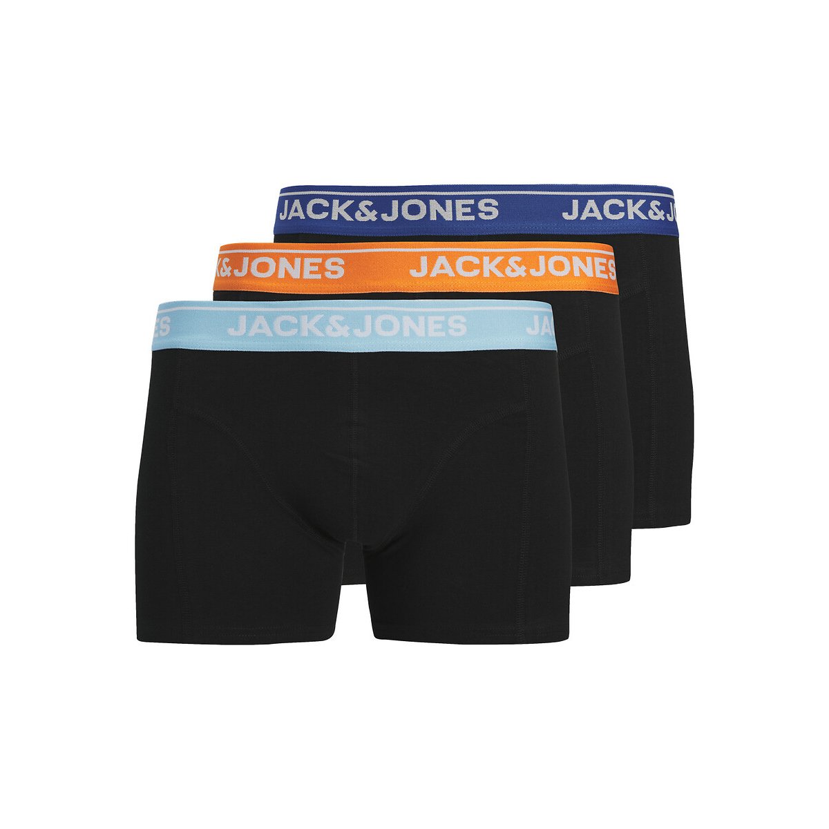 Lot de 3 boxers unis noir, JACK & JONES JUNIOR
