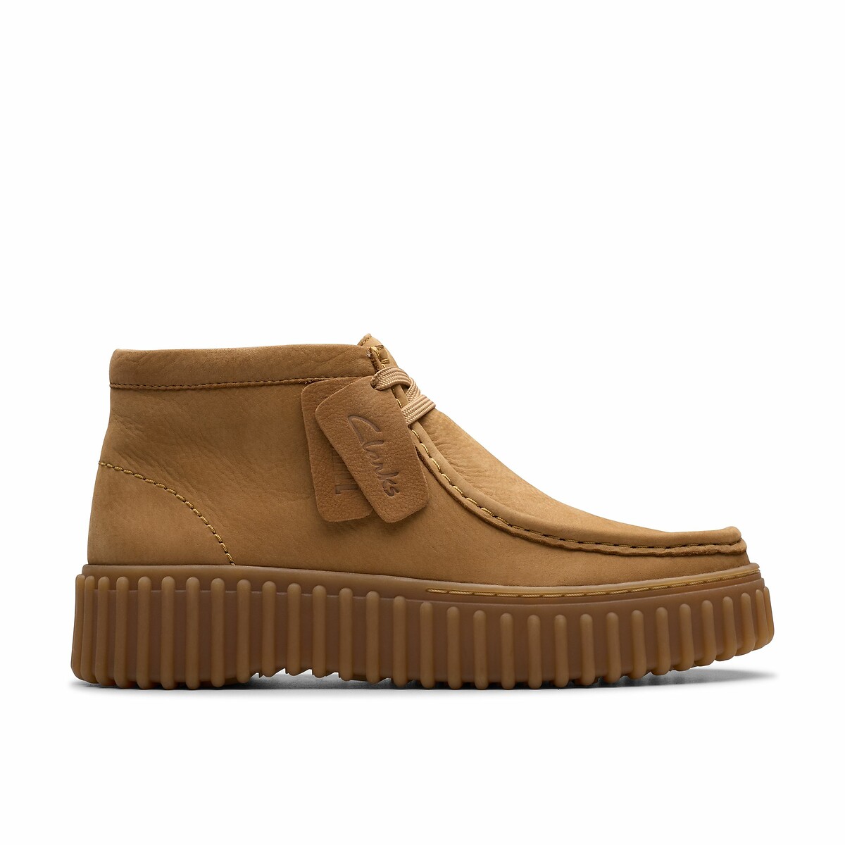 Torhill Moss Suede Shoes beige, CLARKS