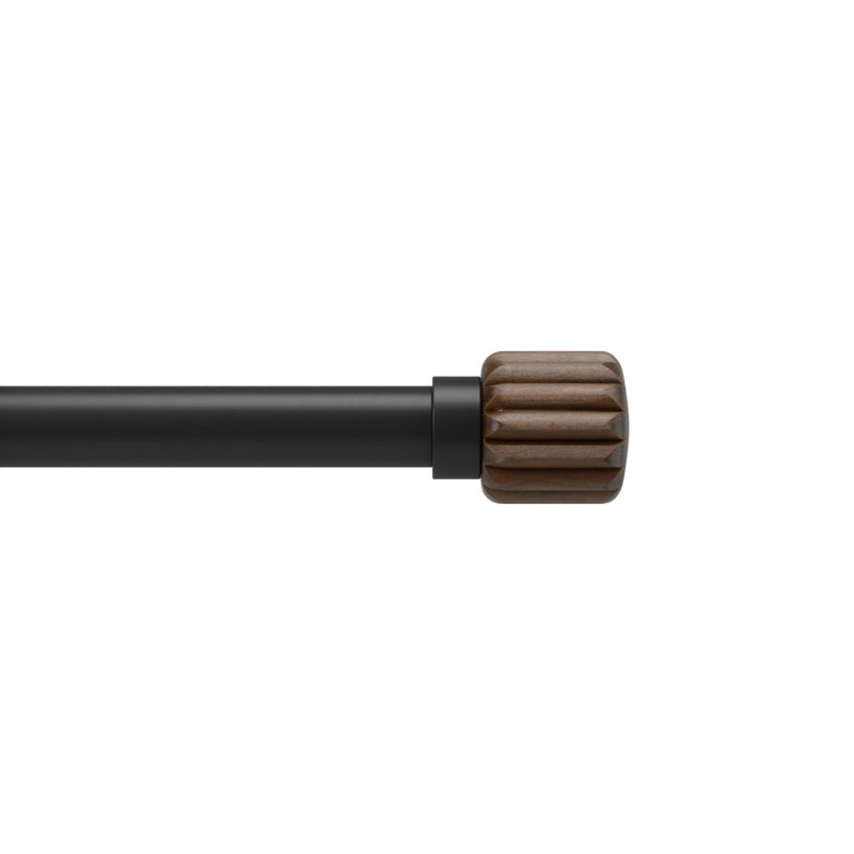 Tringle à rideaux design sans perçage EVIE Pinpoint bois foncé, UMBRA