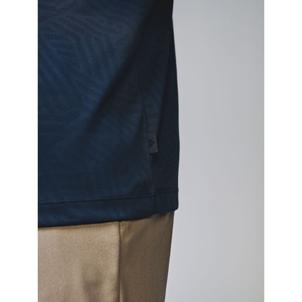 Polo golf en jacquard bleu marine, NEXT