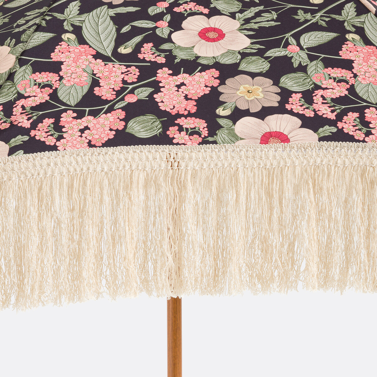 Guarda-sol estampado com franjas, Larna marinho/rosa, LA REDOUTE INTERIEURS