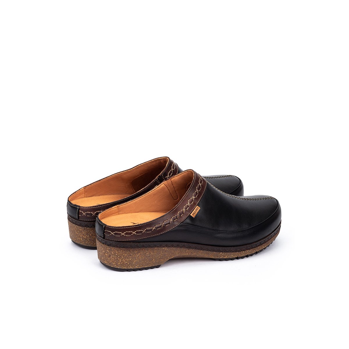 Sabots cuir Granada black, PIKOLINOS