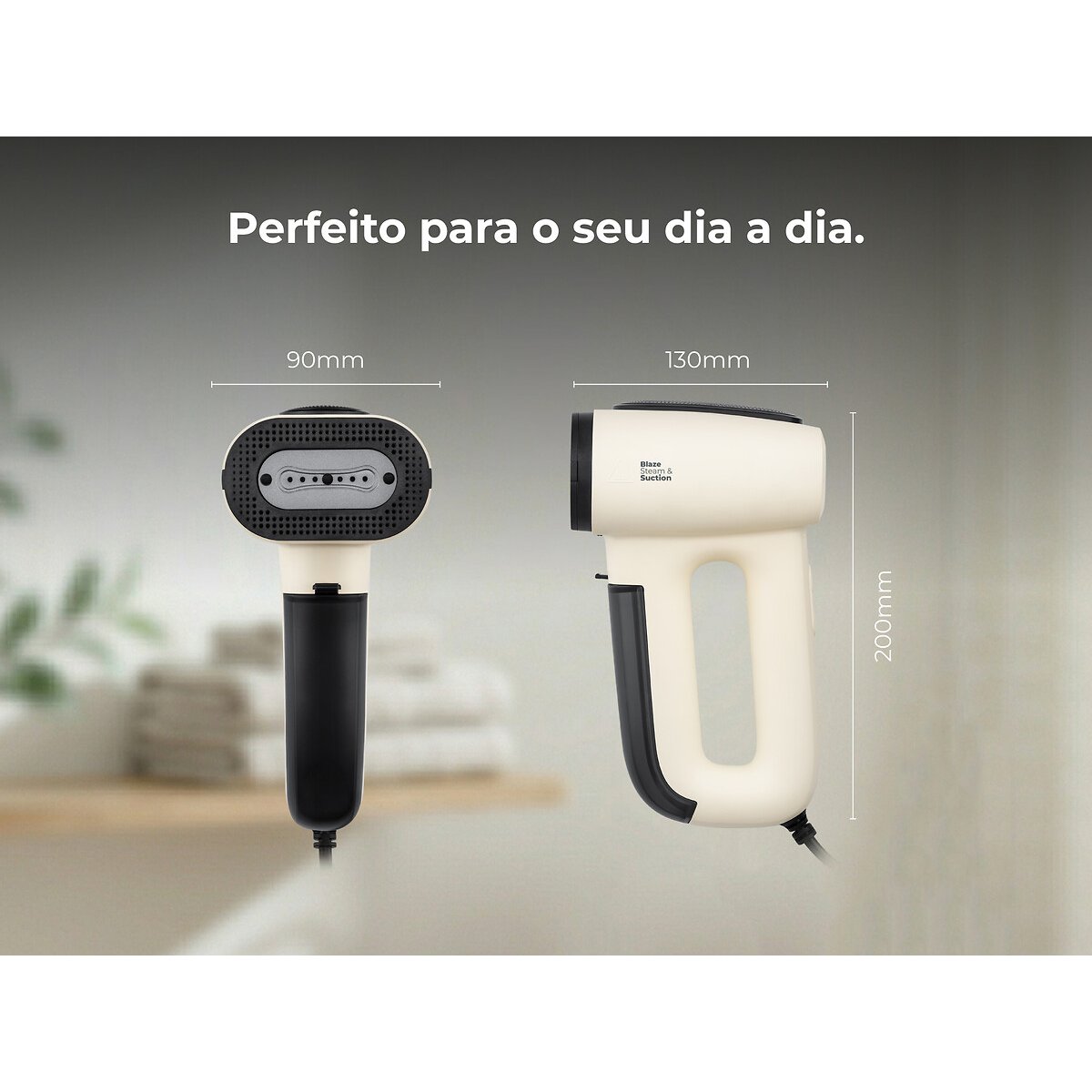 Ferro a Vapor Vertical Blaze Steam&Suction 1300W 5310FL, FLAMA branco, FLAMA