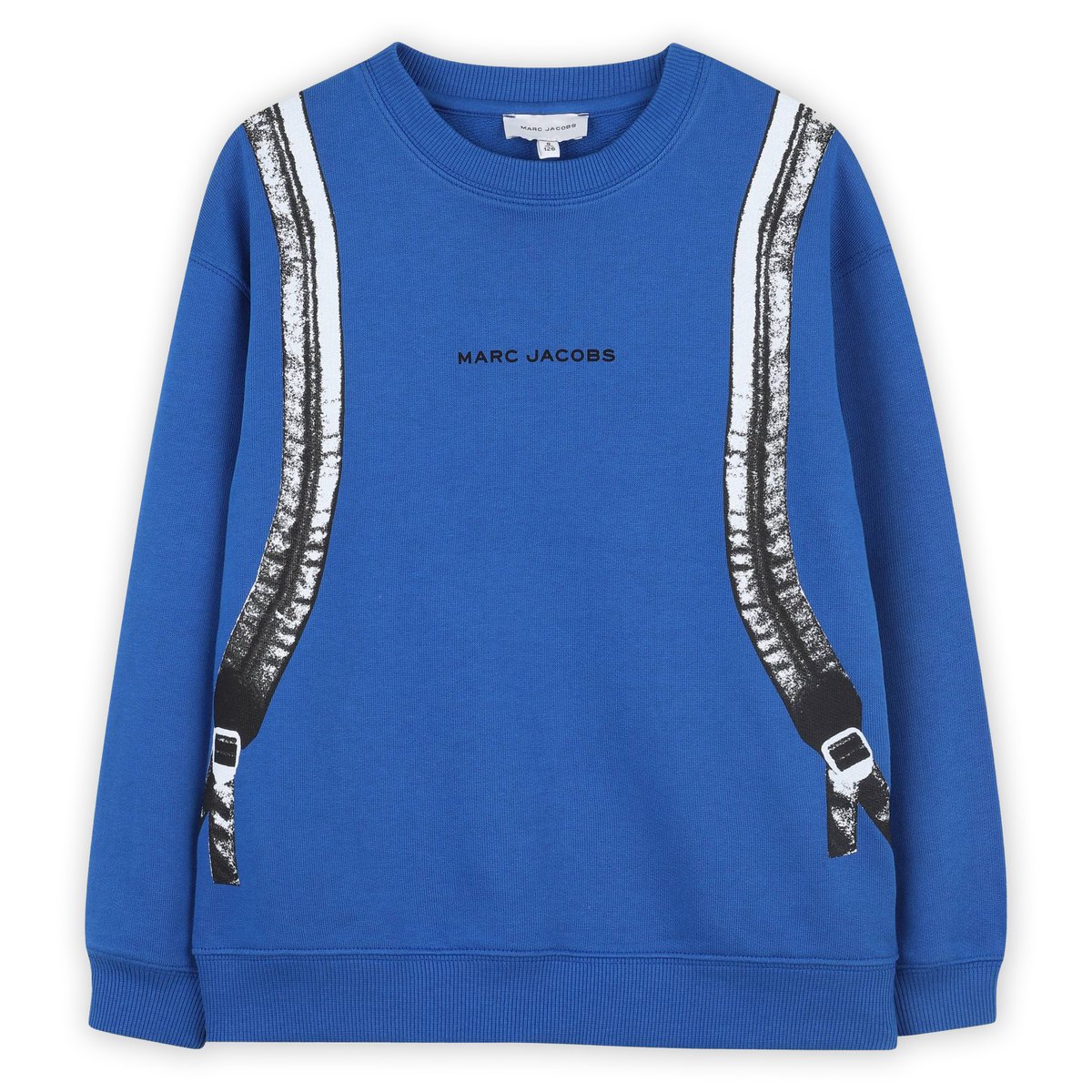 Sweat en polaire de coton bleu vif, MARC JACOBS