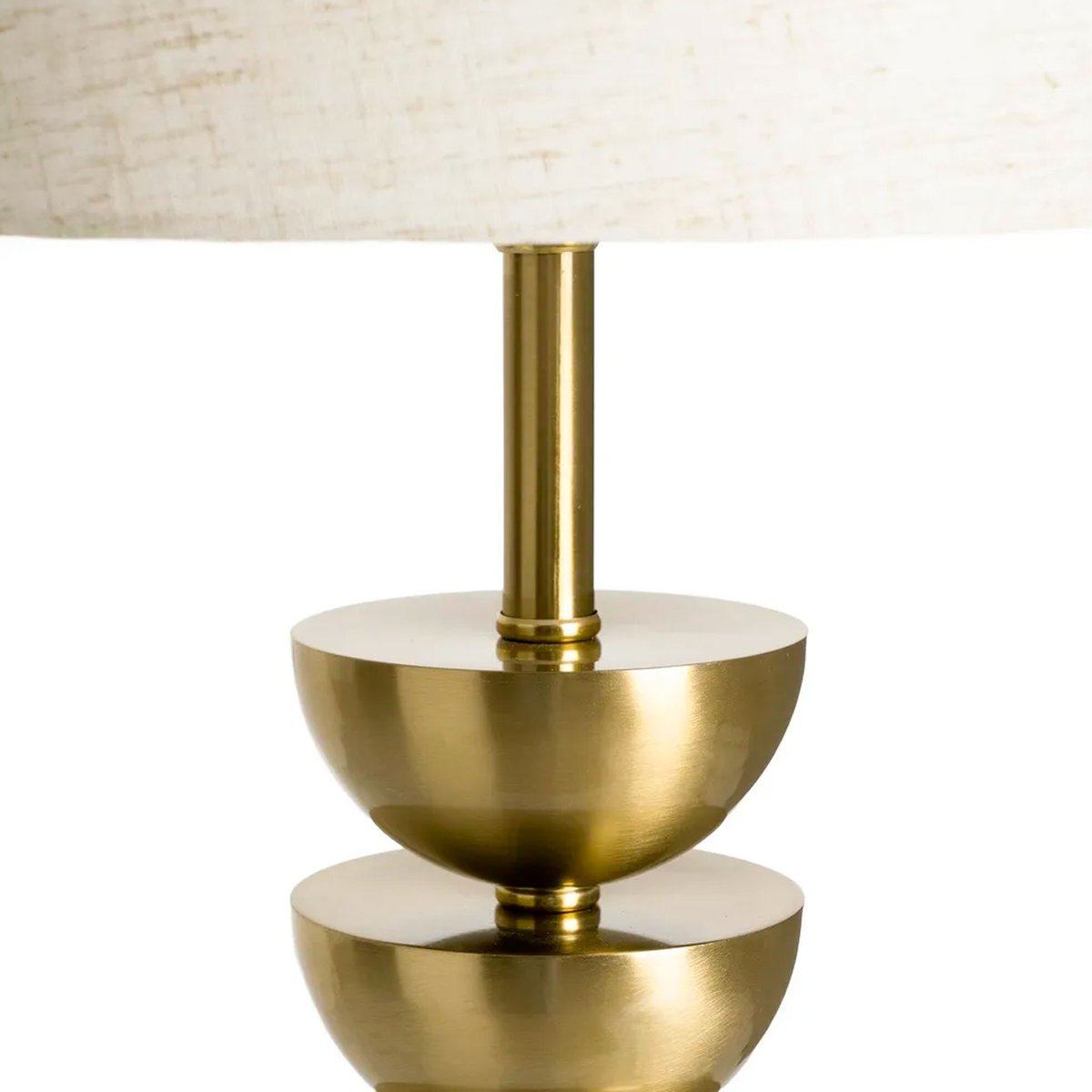 Lampe à poser métal doré abat-jour beige 25x25x49cm doré, WADIGA