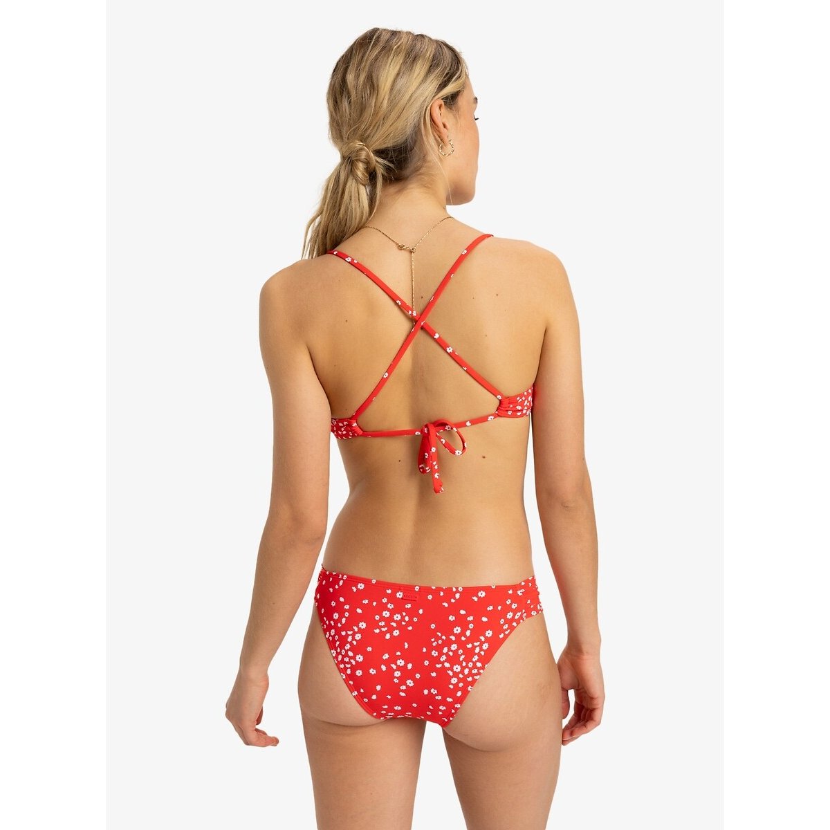 Bas de maillot de bain Beach Classics imprimé fond rouge, ROXY