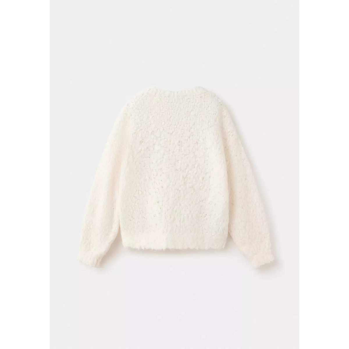 Pull-over maille fleurs écru, MANGO BABY