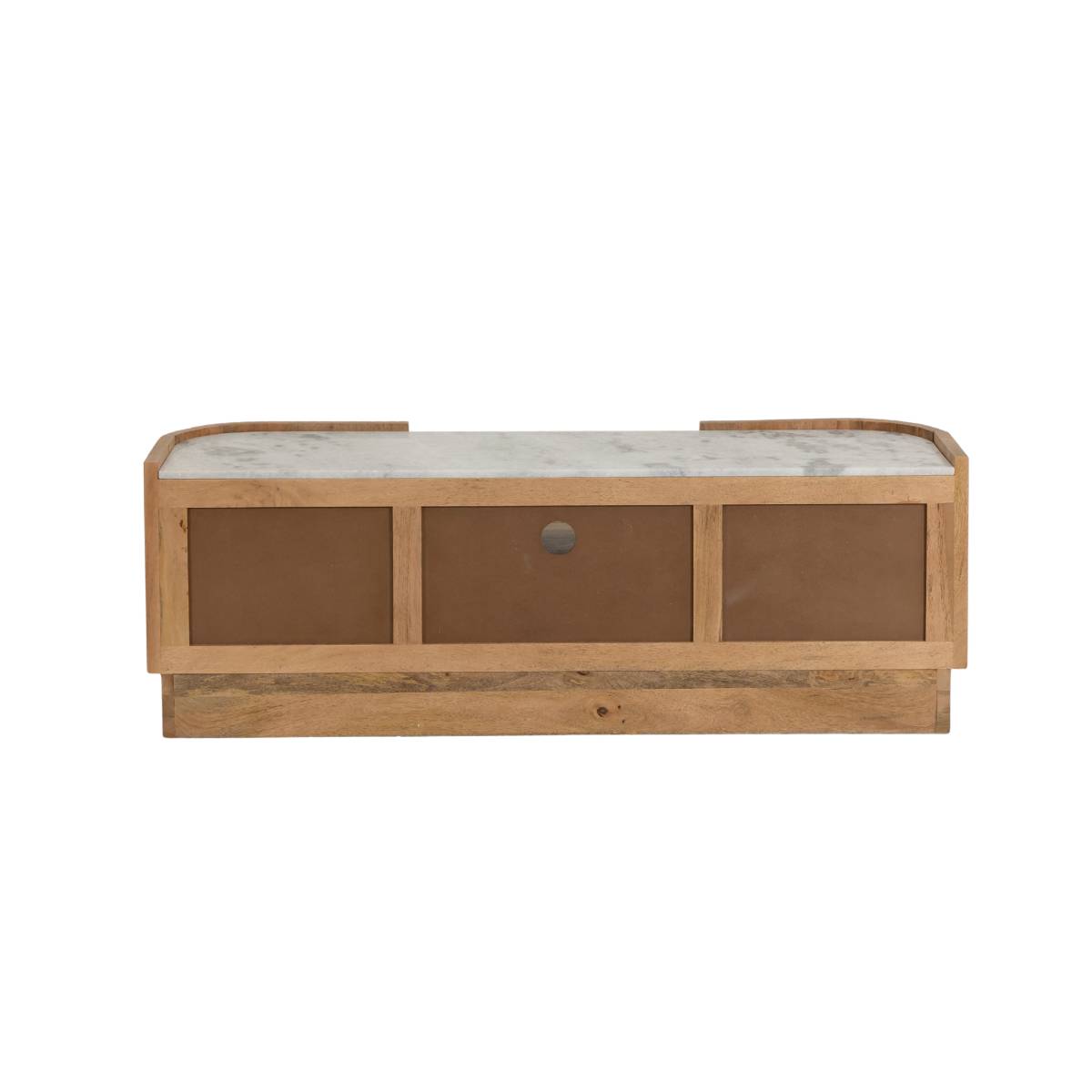Meuble TV en bois de manguier ADLER bois clair, MADE IN MEUBLES