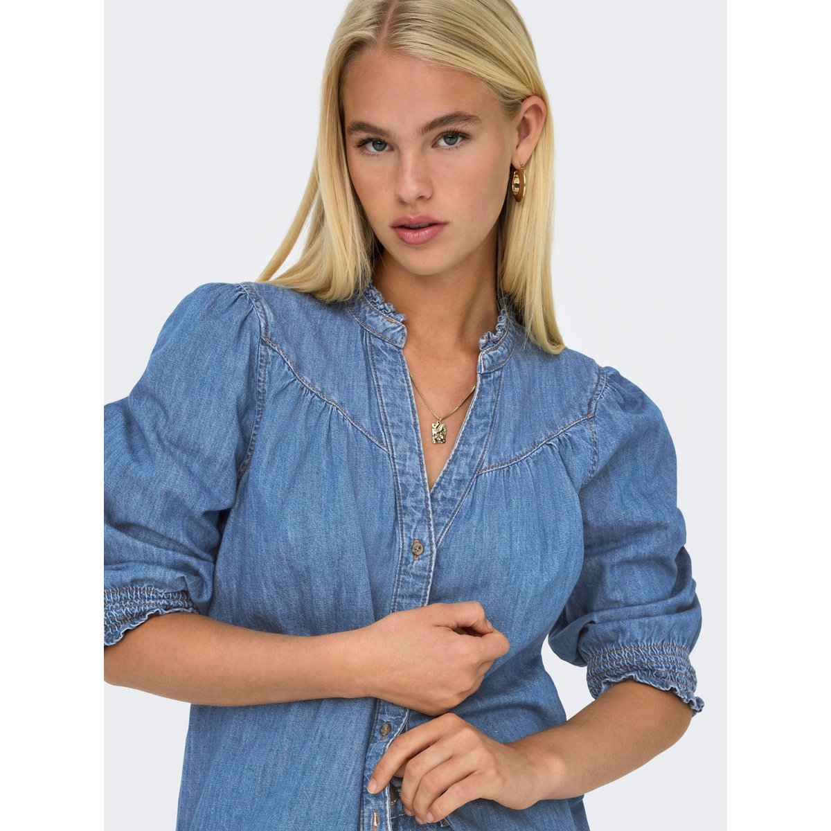 Chemise En Denim medium blue denim, ONLY