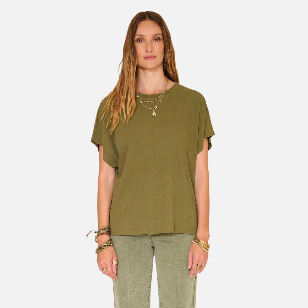 Tee shirt TROGIR kaki, MKT STUDIO