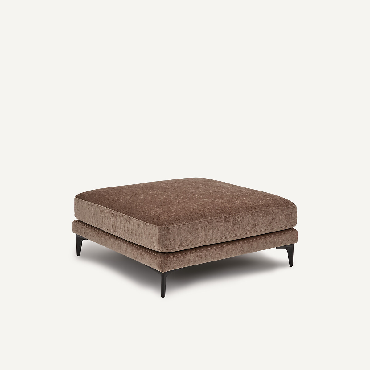 Fussstütze aus gemischtem Velours, MODERNISTE, Design Emmanuel Gallina café latte, EMMANUEL GALLINA X AM.PM