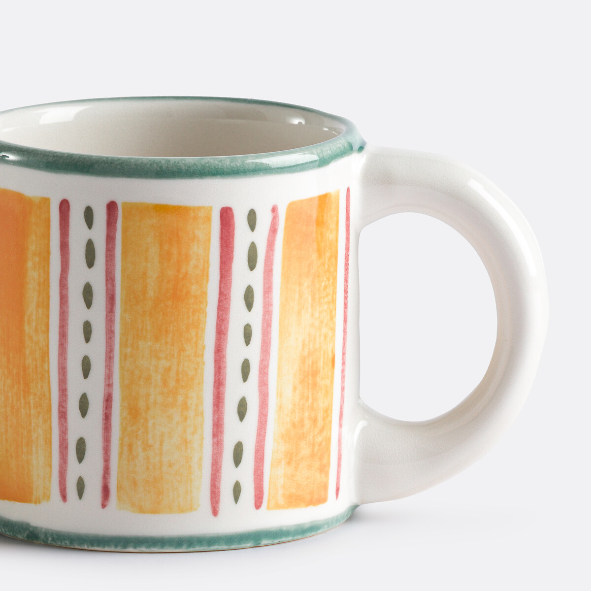 Lot de 2 mugs en grès émaillé avec motifs, Baldia multicolore, LA REDOUTE INTERIEURS