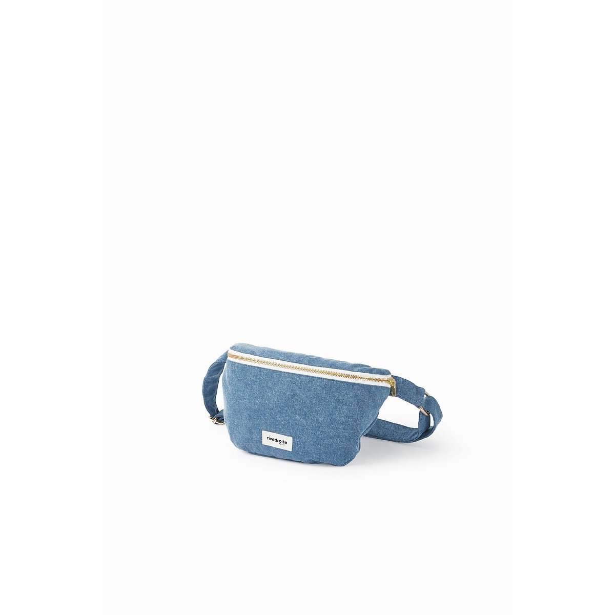 Sac banane zippé CUSTINE - THE WAIST BAG bleu jean, RIVEDROITE