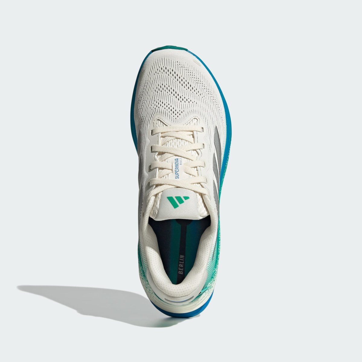 Chaussure De Running Supernova Rise 2 chalk white / silver metallic / glory green, adidas Performance