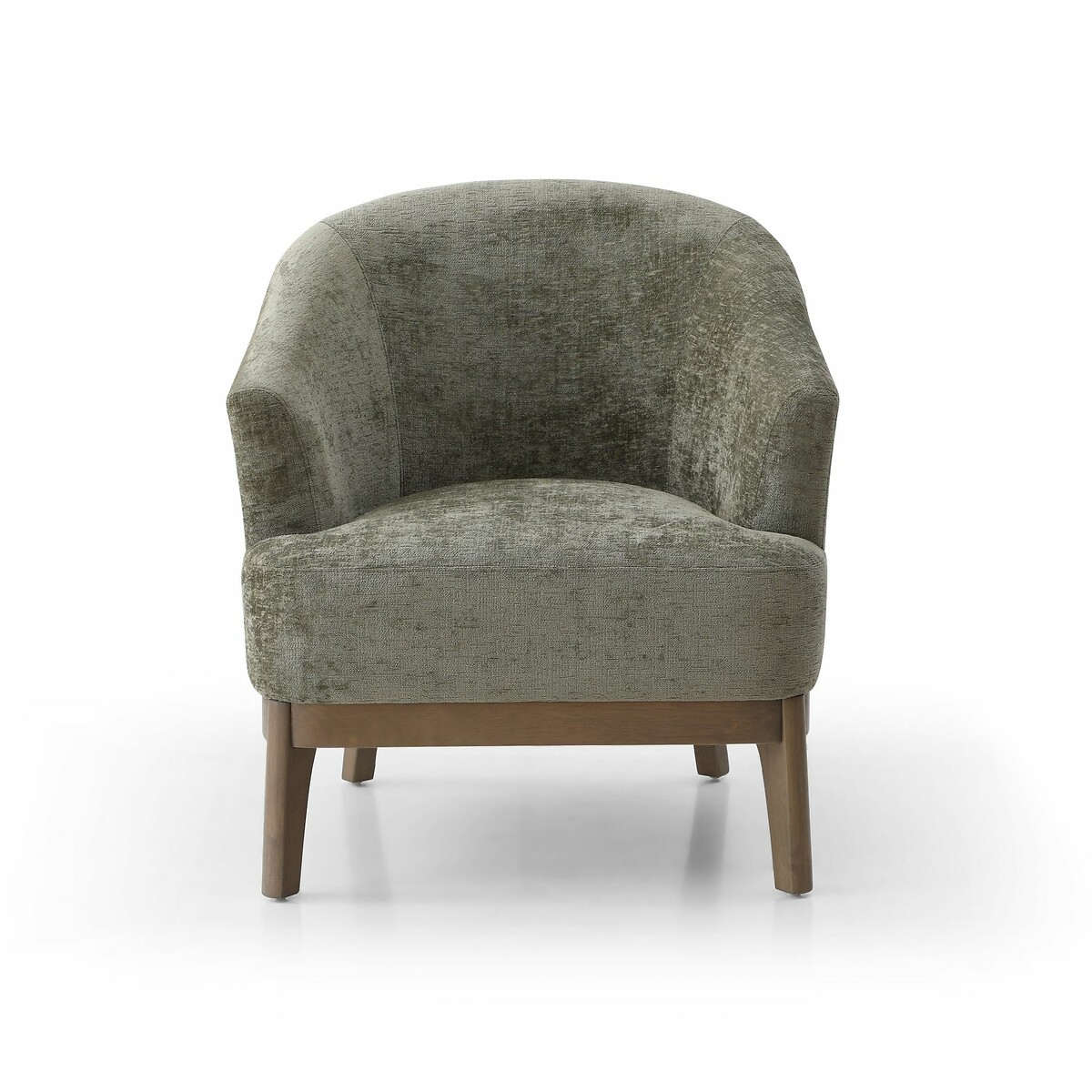 Eliana Chenille Tub Chair olive, SO'HOME