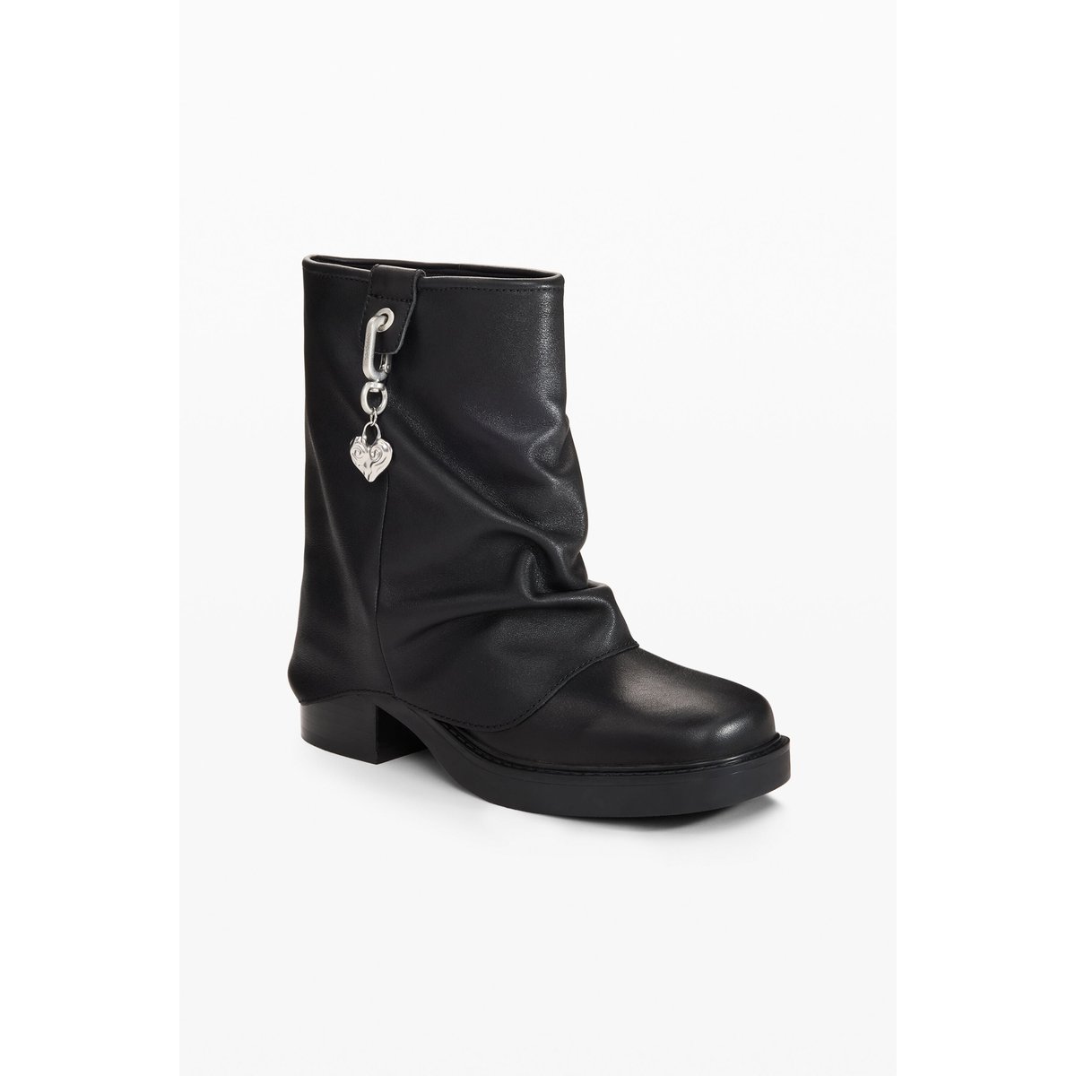 bottines chelsea cœur noir, DESIGUAL