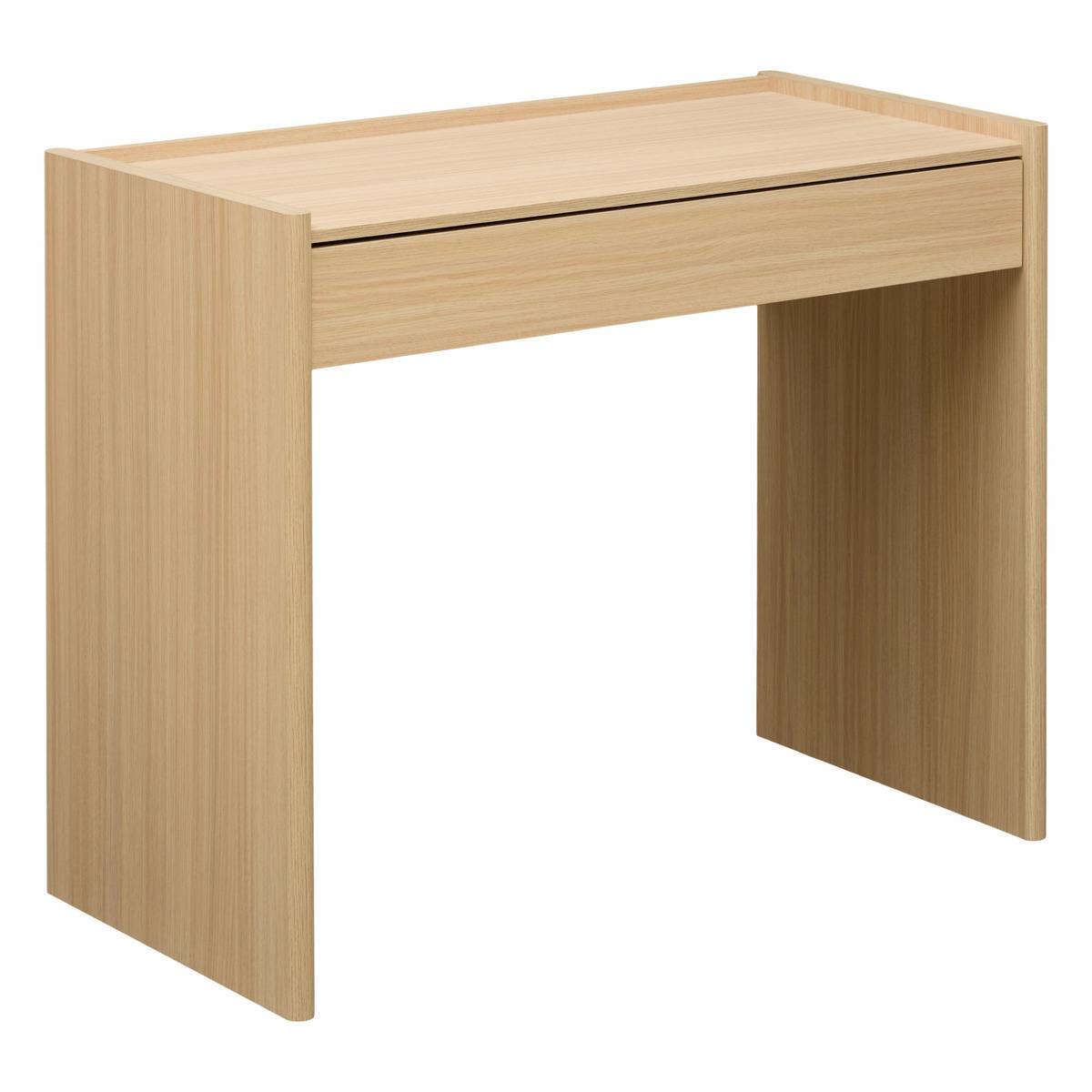 Bureau rectangulaire avec tiroir JOHN beige, ATMOSPHERA