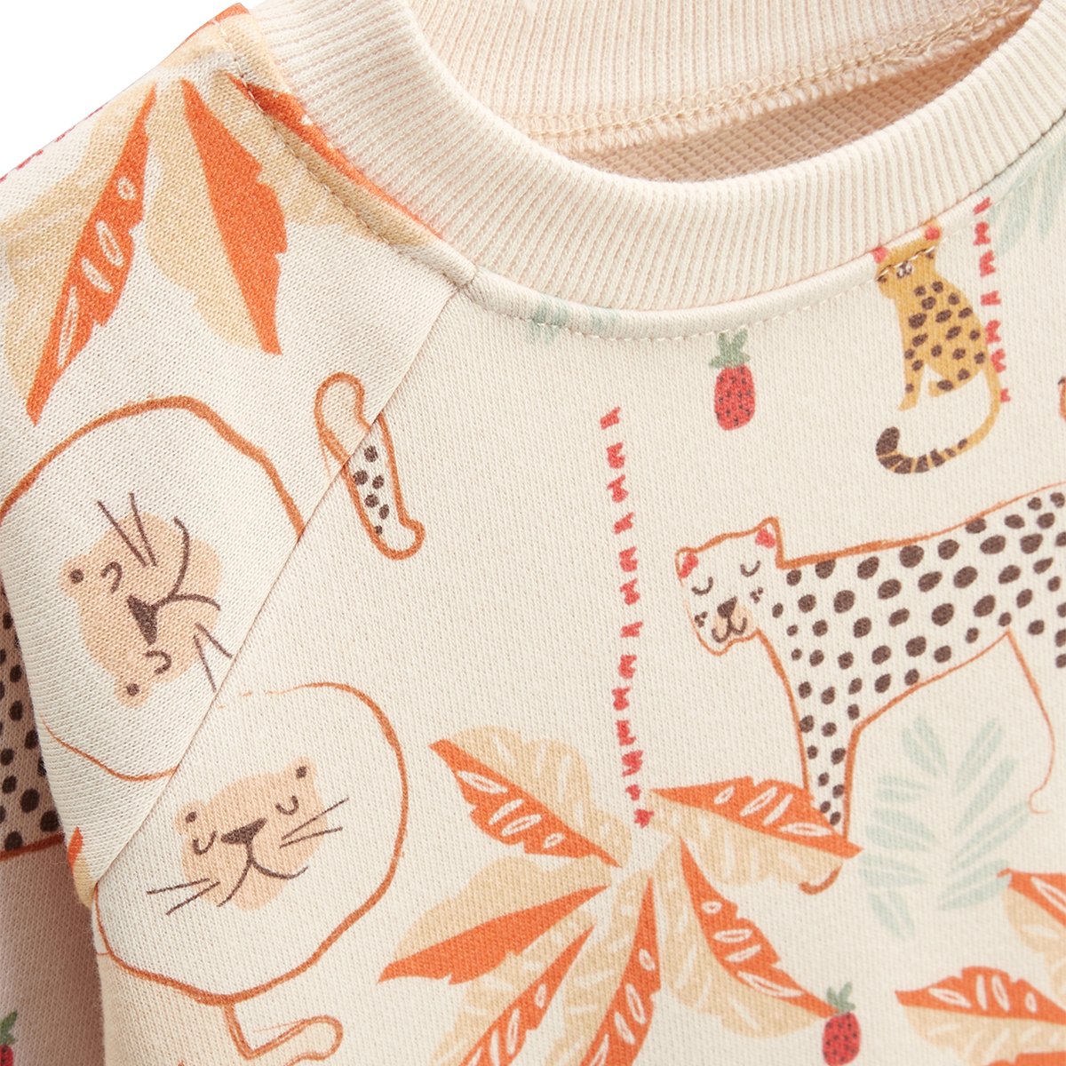 Ensemble enfant sweat et pantalon en gaze de coton Tango marron, PETIT BEGUIN