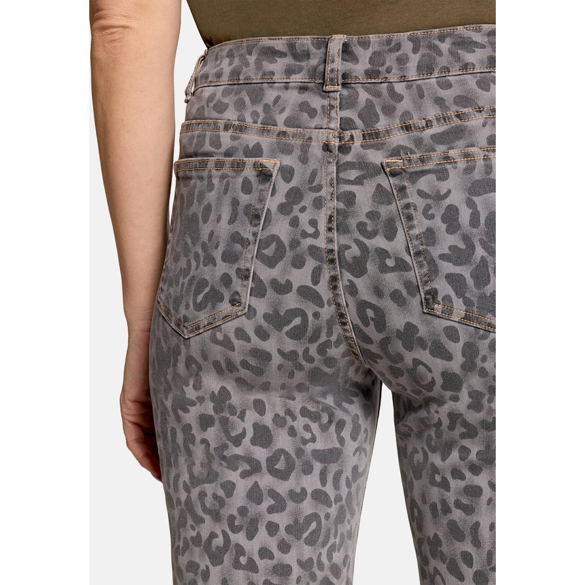 Jean stretch à motifs gris/gris, CARTOON