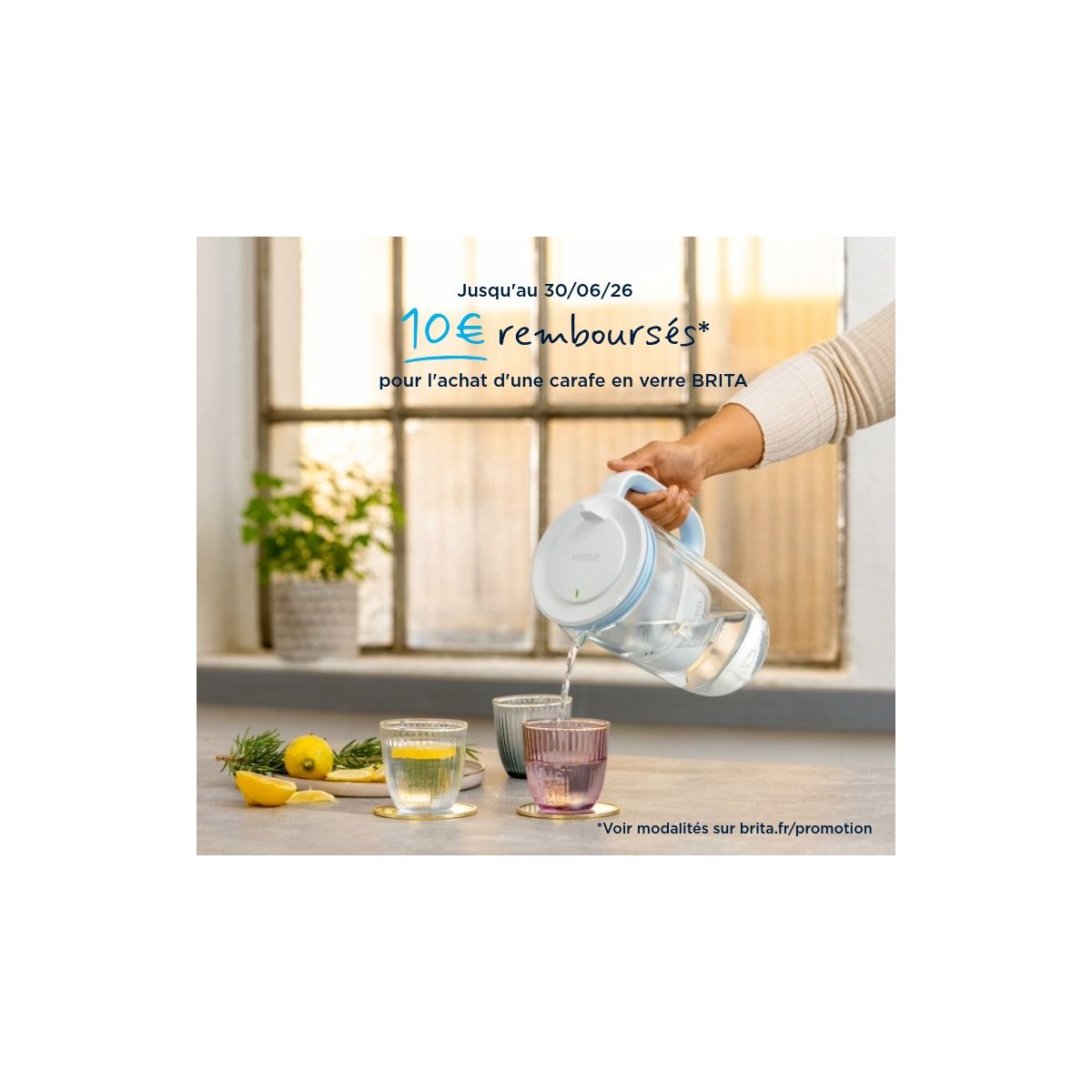 Carafe filtrante en verre Model One transparent, BRITA