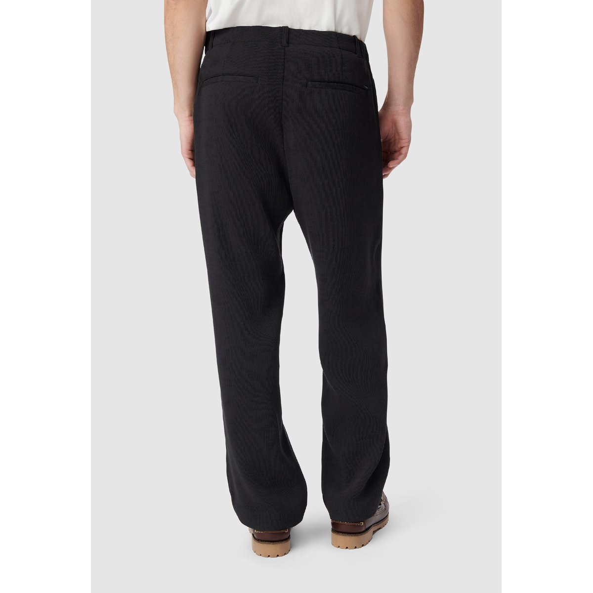 Pantalon tissu plissé noir, IKKS