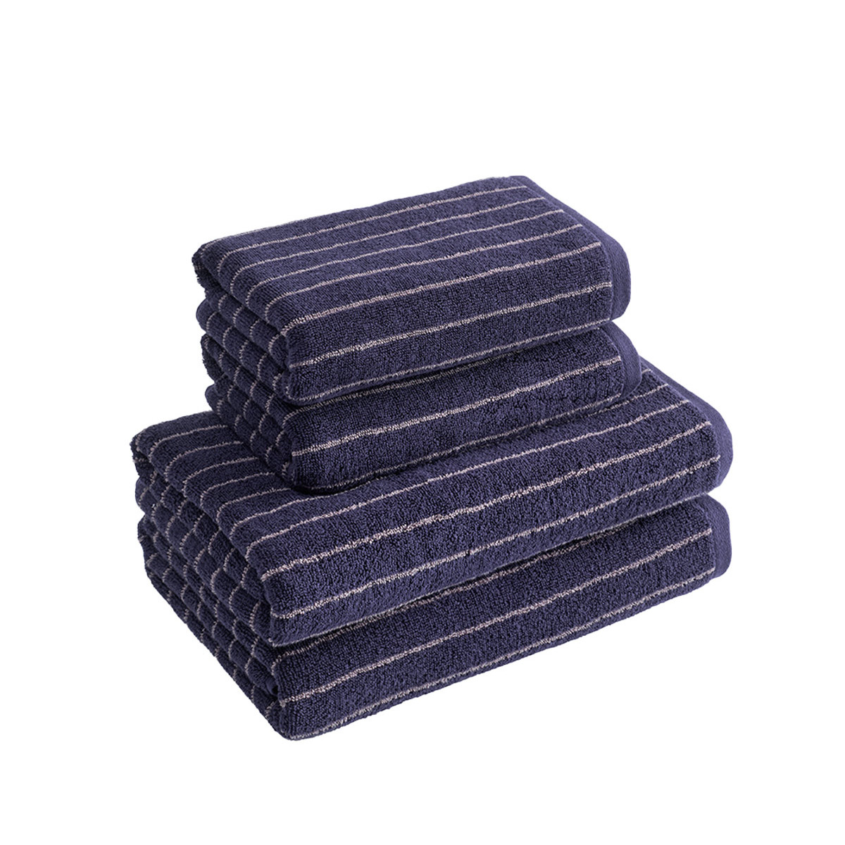 Ensemble de bain 4 pièces ARCADIA LINEA indigo, SENSEI MAISON
