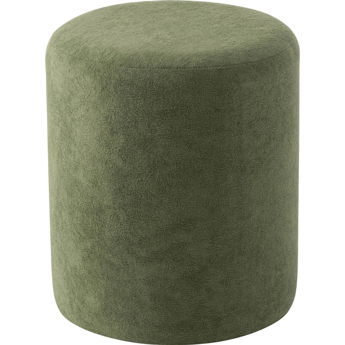 Pouf rond en tissu vert sauge, RECOLLECTION