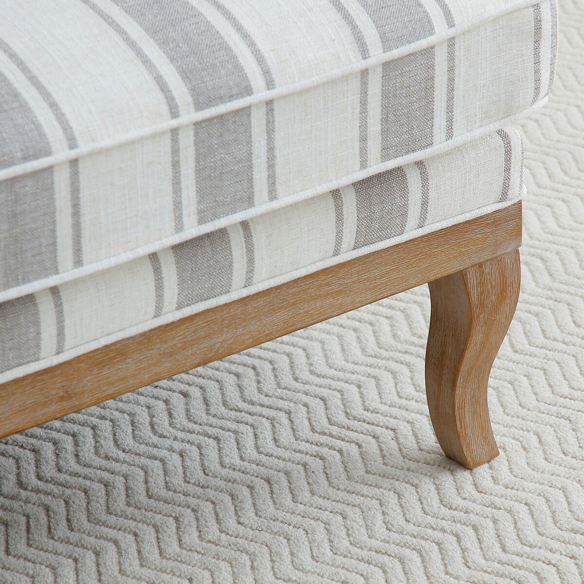 Oakley Linen Stripe 2 Seater Accent Sofa striped beige, SO'HOME