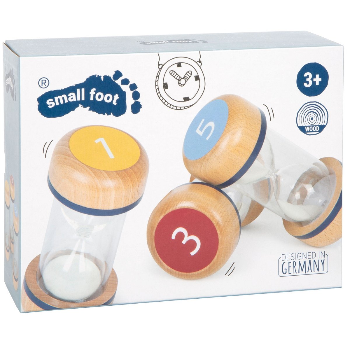 Set de 3 sabliers XL beige, SMALL FOOT COMPANY