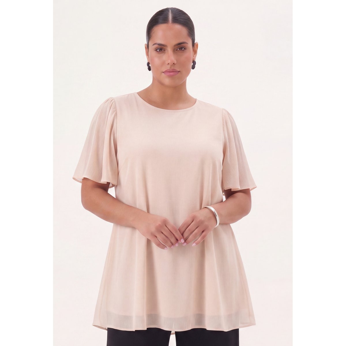 Tunique avec manches longues rose, YOEK
