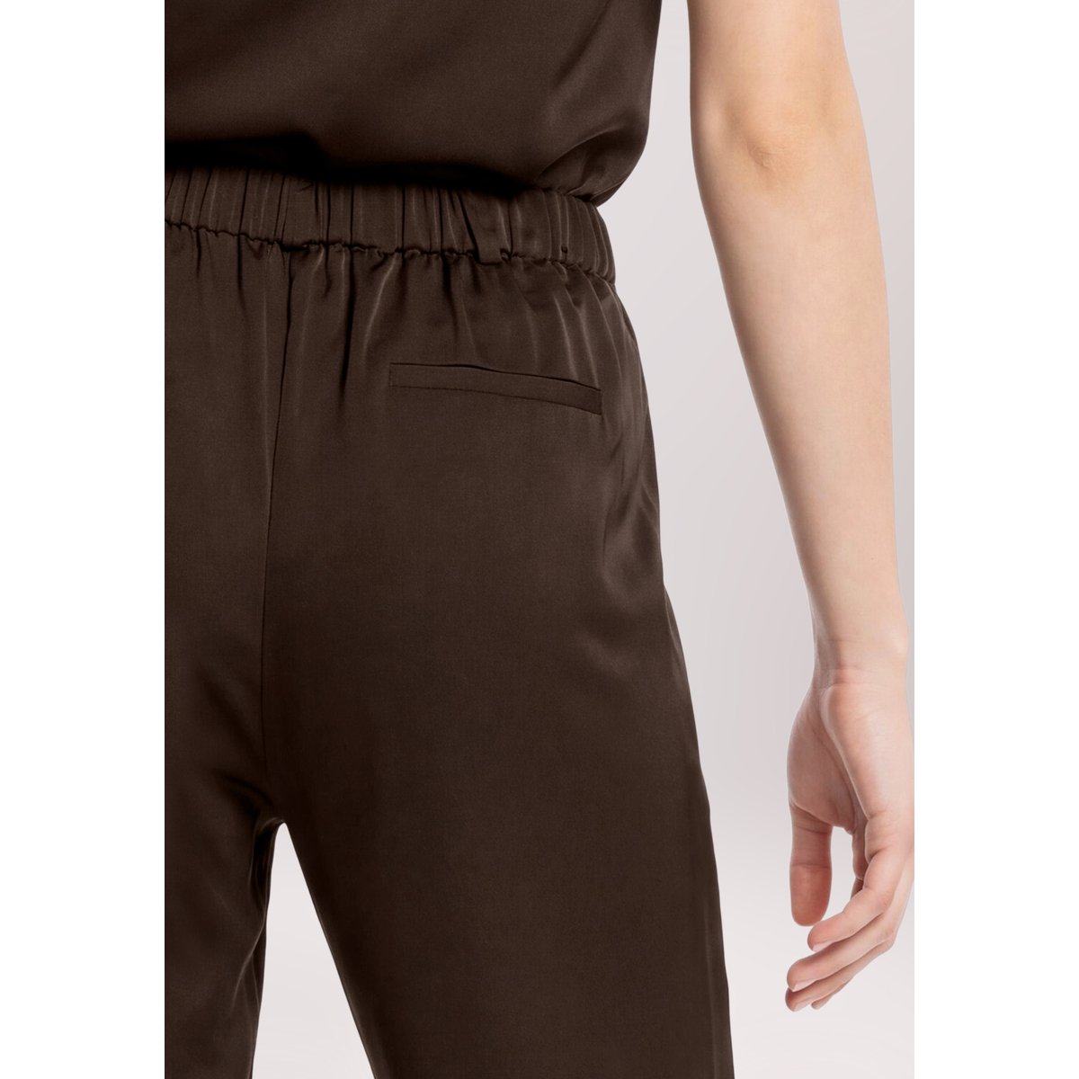 Pantalon à enfiler à élastique espresso brown, VERA MONT